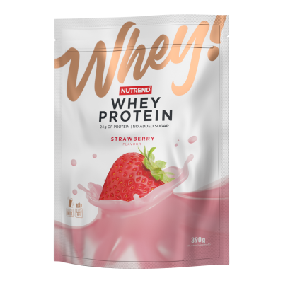 NUTREND Whey Protein, jahoda 390 g