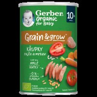 GERBER Organic křupky s rajčaty a mrkví 35 g