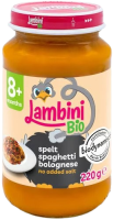 LAMBINI BIO Demeter příkrm špaldové špagety Bolognese 220 g