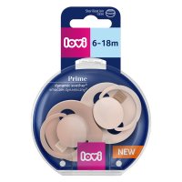 LOVI Dudlík silikonový dynamický PRIME 6-18m Nude/Blush 2 ks LOVI Dudlík silikonový dynamický PRIME 6-18m Nude/Blush 2 ks