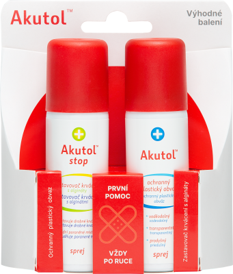 AKUTOL spray + STOP spray DUOPACK 2 x 60 ml