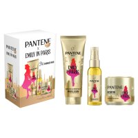 PANTENE Sada produktů Pantene x Emily in Paris: sérum 200ml, olej 100ml a maska na vlasy 300ml