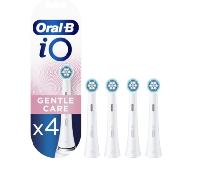 ORAL-B iO Series Gentle Care, kartáčkové hlavy pro citlivé dásně, bílé 4 ks