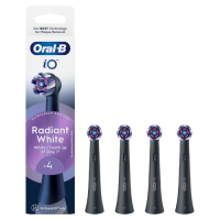 ORAL-B iO Series Radiant White kartáčkové hlavy pro bělení zubů, černé 4 ks