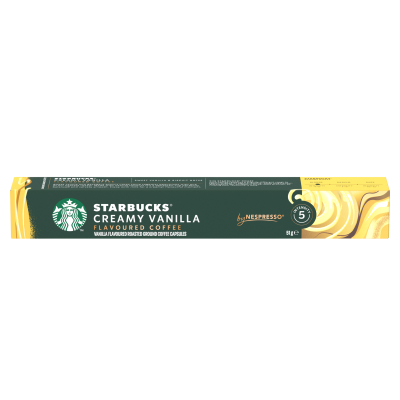 NESTLÉ Starbucks by Nespresso Creamy Vanilla Flavoured Coffee, kávové kapsle 10 ks NESTLÉ Starbucks by Nespresso Creamy Vanilla Flavoured Coffee, kávové kapsle 10 ks
