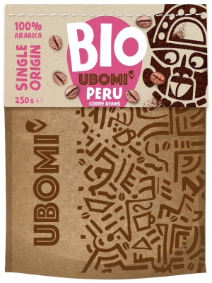 UBOMI BIO Peru zrnková káva 250 g