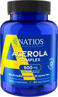 NATIOS Acerola Complex, 500 mg, vegan, 90 kapslí