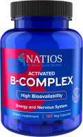 NATIOS Activated B-Complex, Aktivní formy vitamínů B, vegan, 100 kapslí
