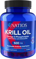 NATIOS Krill Oil - Olej z antarktického krilu s astaxantinem 500 mg, 60 kapslí