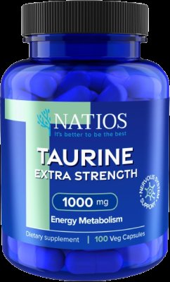 NATIOS Taurine Extra Strength, 1000 mg 100 kapslí