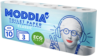 MODDIA Toaletní papír 3vrstvý 10 ks
