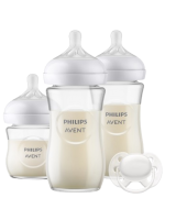 PHILIPS AVENT Novorozenecká startovní sada Natural Response skleněná SCD878/11, 2 x 240 ml