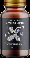 BRAINMAX L-Theanine, L-theanin v prášku 90 g