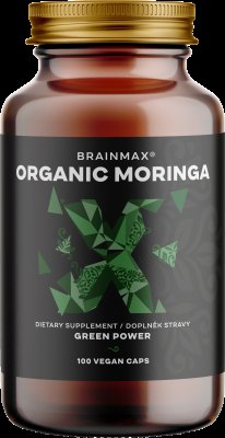 BRAINMAX Organic Moringa 100 kapslí