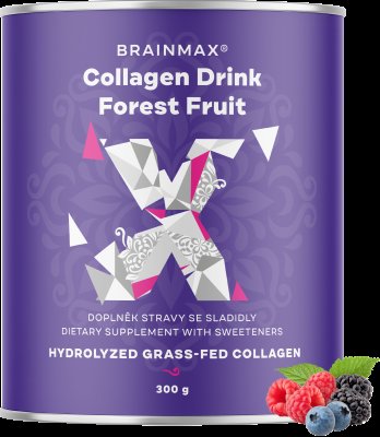 BRAINMAX Kolagen nápoj, lesní ovoce 300 g