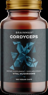 BRAINMAX Cordyceps extrakt z houby 100 kapslí