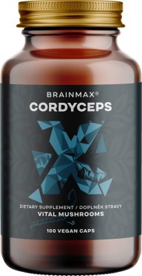 BRAINMAX Cordyceps extrakt z houby 100 kapslí BRAINMAX Cordyceps extrakt z houby 100 kapslí