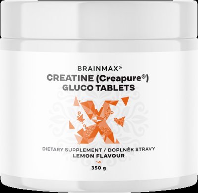 BRAINMAX Kreatin monohydrát tablety, Citrón 115 tablet