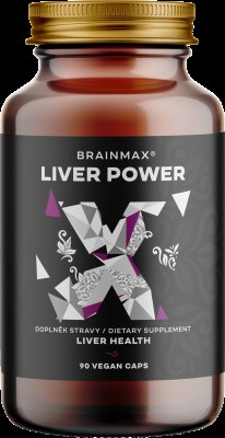 BRAINMAX Liver Power, komplex pro normální činnost jater 90 kapslí