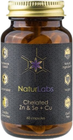 NATURLABS Zinek & Selen chelátové + Měď 60 kapslí NATURLABS Zinek & Selen chelátové + Měď 60 kapslí