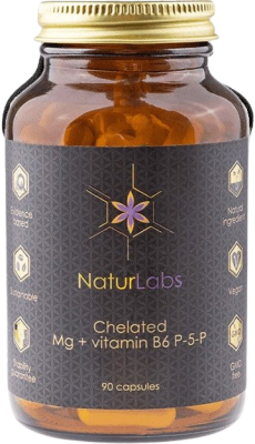 NATURLABS Chelated Magnesium + B6 90 kapslí