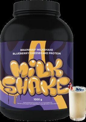 BRAINMAX Milkshake Protein Borůvkový cheesecake 1000 g