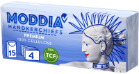 MODDIA Papírové kapesníčky v balíčcích 4vrstvé 15 x 10 ks