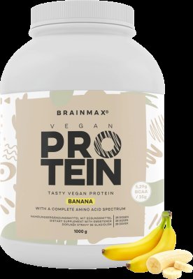 BRAINMAX Vegan protein banán 1000 g