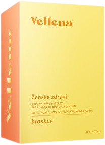 VELLENA Ženské zdraví Nápoj příchuť Broskev 30 sáčků
