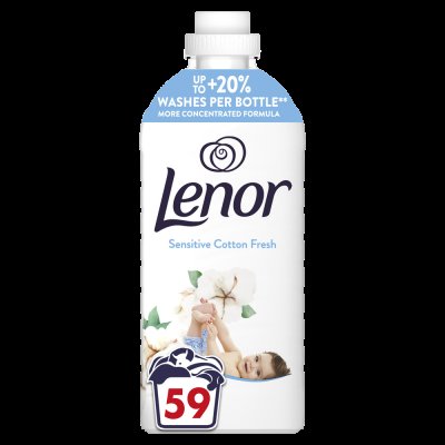LENOR Aviváž, Sensitive Cotton Fresh, 59 praní, 1239 ml