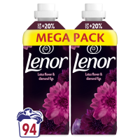 LENOR Aviváž 94 Praní, Lotus Water & Diamond Figs 2 x 987 l