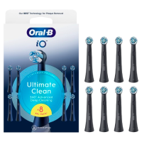ORAL-B iO Series Ultimate Clean kartáčkové hlavy, černé 8 ks ORAL-B iO Series Ultimate Clean kartáčkové hlavy, černé 8 ks