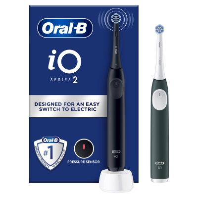 ORAL-B iO 2 Night Black & Forest Green Elektrické zubní kartáčky 2 ks