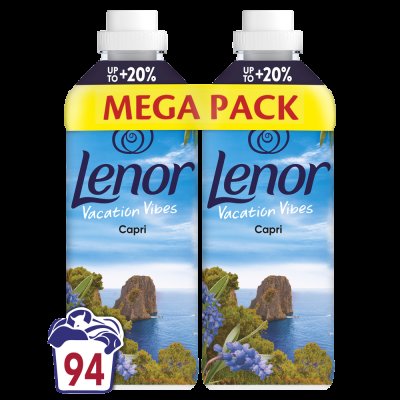 LENOR Aviváž, Capri, 94 praní, 2 x 987 ml