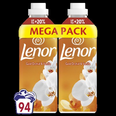 LENOR Aviváž, Orchid & Vanilla, 94 praní, 2 x 987 ml