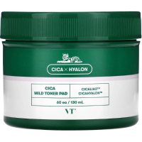 VT COSMETICS Exfoliační polštářky na obličej s centelou a kyselinou salicylovou 60 ks