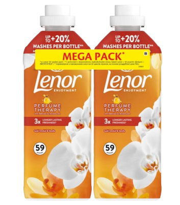 LENOR Aviváž, Orchid & Vanilla, 118 praní, 2 x 1.23 l