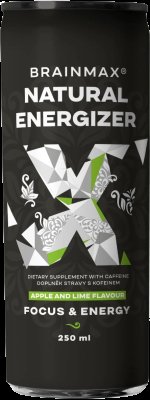 BRAINMAX Energetický drink Jablko, limetka 250 ml