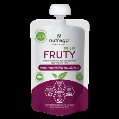 NUTREGO FRUTY PLUS červ.řepa 4 x 175 ml