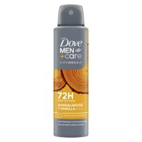 DOVE Men+Care Advanced Sandalwood&Vanilla, Antiperspirant sprej 150 ml DOVE Men+Care Advanced Sandalwood&Vanilla, Antiperspirant sprej 150 ml