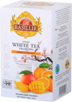 BASILUR White Tea Mango Orange přebal 20 x 1.5 g
