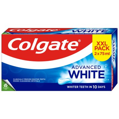 COLGATE zubní pasta Advanced White Original 2 x 75 ml