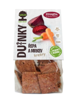 ZEMANKA UGO Slané krekry s dužinou z červené řepy a mrkve 100 g ZEMANKA UGO Slané krekry s dužinou z červené řepy a mrkve 100 g
