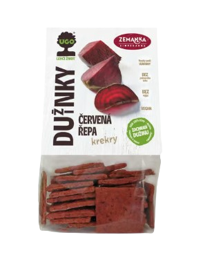 ZEMANKA UGO Slané krekry s dužinou z červené řepy 100 g