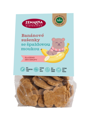 ZEMANKA Špaldové banánové bio sušenky 100 g