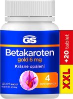 GS Betakaroten gold 6 mg, XXL 135 + 25 kapslí GS Betakaroten gold 6 mg, XXL 135 + 25 kapslí