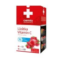 CEMIO Lízátka s vitaminem C malina 6 ks
