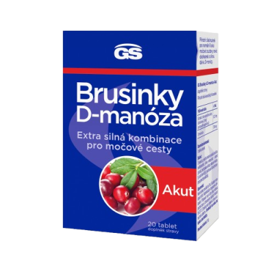CEMIO GS Brusinky & D-manóza Akut 20 tablet