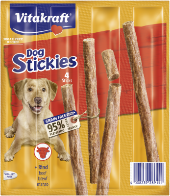 VITAKRAFT Dog Stickies tyčinky hovězí 4 x 11 g