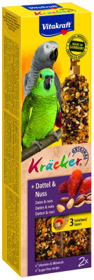 VITAKRAFT Kräcker velký papoušek datle+ořechy 2 ks
